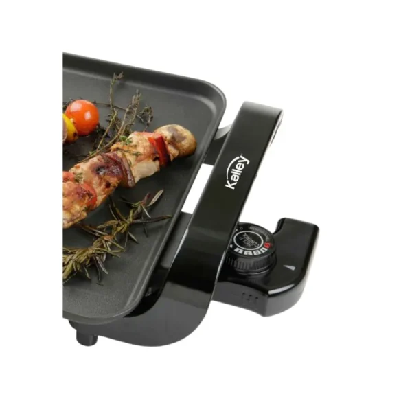 Asador Grill Kalley K-AGL15 1500W – Superficie Antiadherente de Teflón con Espátula