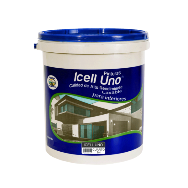 Icell Uno  Pintura Lavable- Oceánico- Cuarto- 1/4