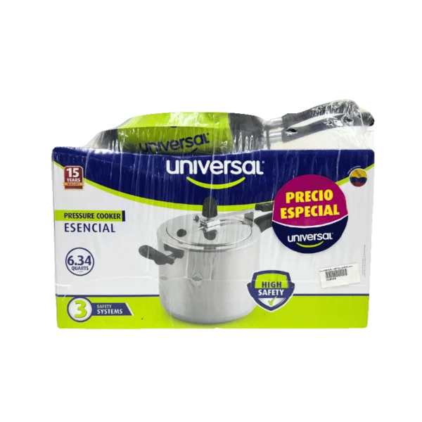 Combo Olla Presión Esencial 6 Litros + 2 Sartenes – Universal