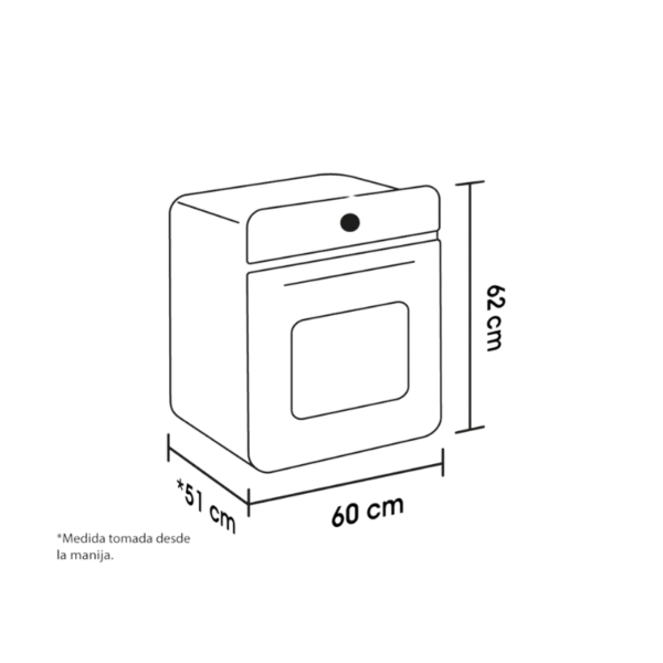 Horno a Gas Tandoori 60 cm Negro Gas Natural Haceb